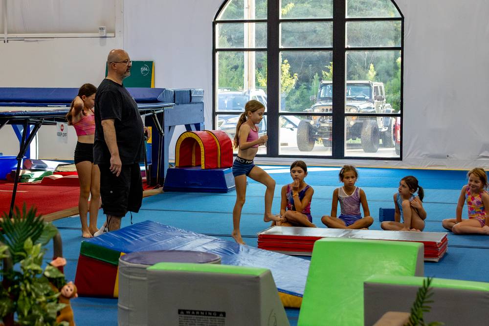 Inside the Tennessee Elite Gymnastics gym in Lenoir City