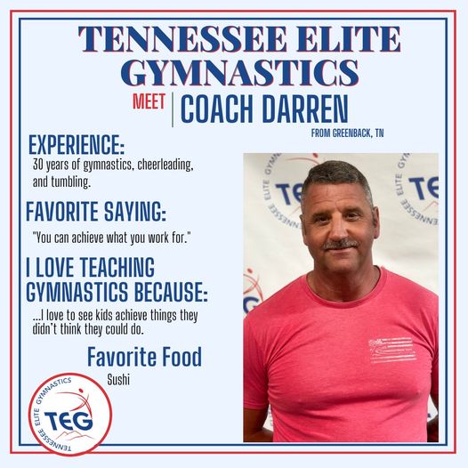 Darren - Tennessee Elite Gymnastics Staff