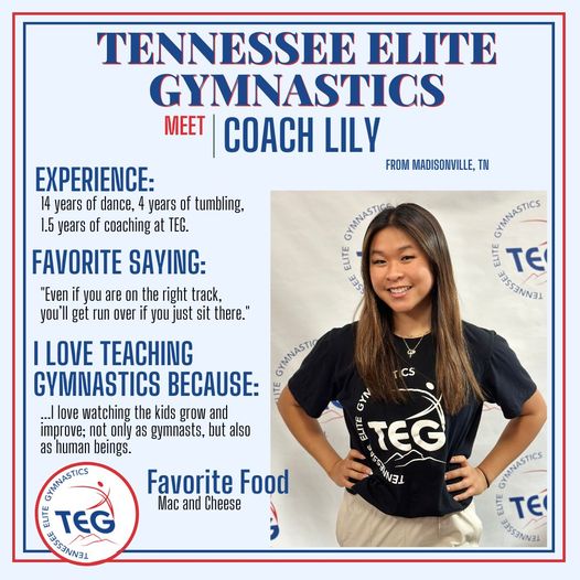 Lily - Tennessee Elite Gymnastics Staff