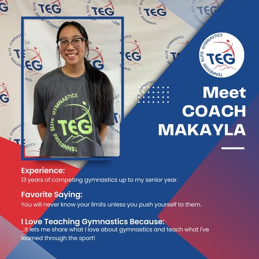 Coach Makayla - Tennessee Elite Gymnastics Staff