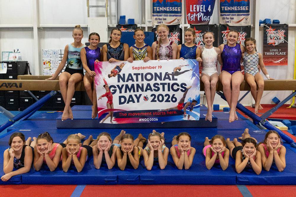 TEG team athletes at National Gymnastics Day 2026